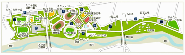 公園地図（除染予定面積57ha）