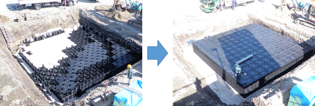 樹脂ブロック組み立て