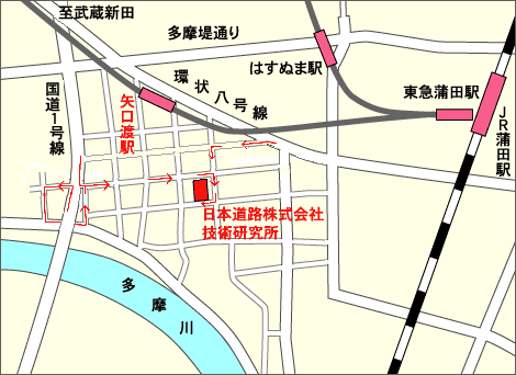 技術研究所周辺地図