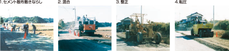 セメントフォームドスタビ・施工手順 セメントフォームドスタビ・施工手順